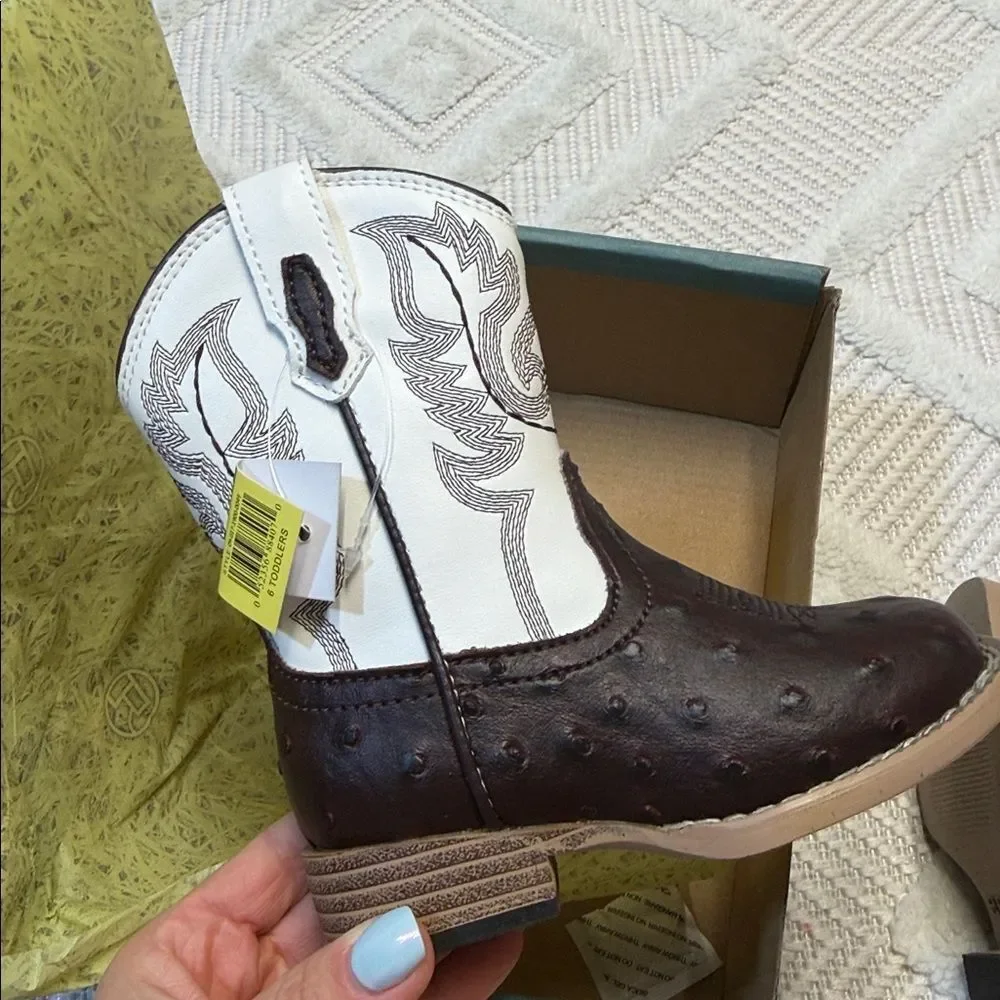 Roper Boots - Bumps - Brown / White